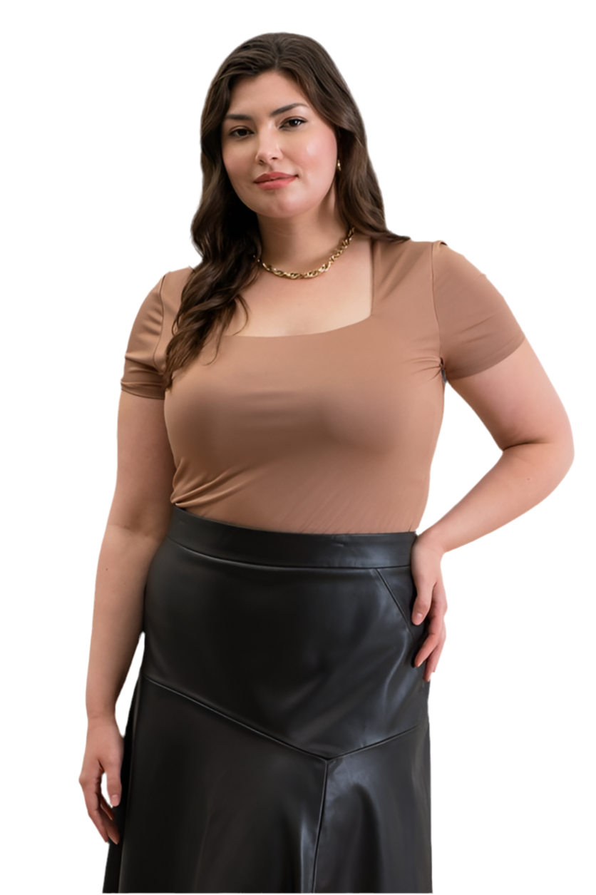 Curvy Square Neck Top