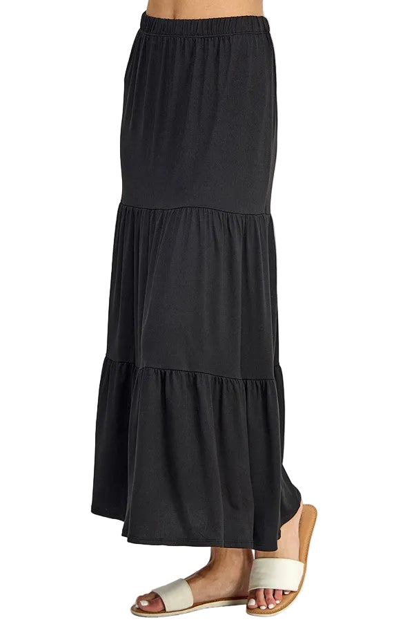 Tiered Midaxi Skirt