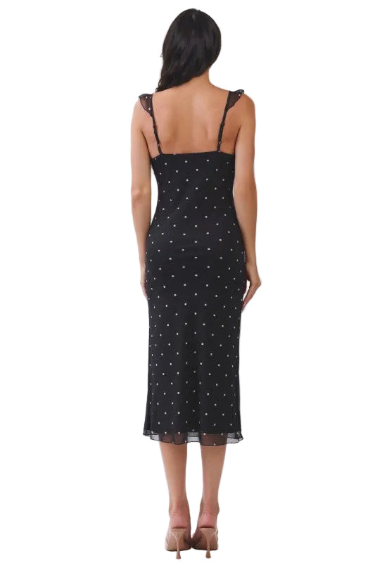 Sami Ruffle Polka Dot Dress