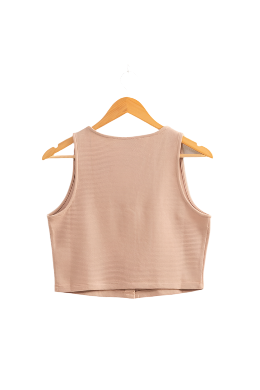 Amy Waffle Knit Vest