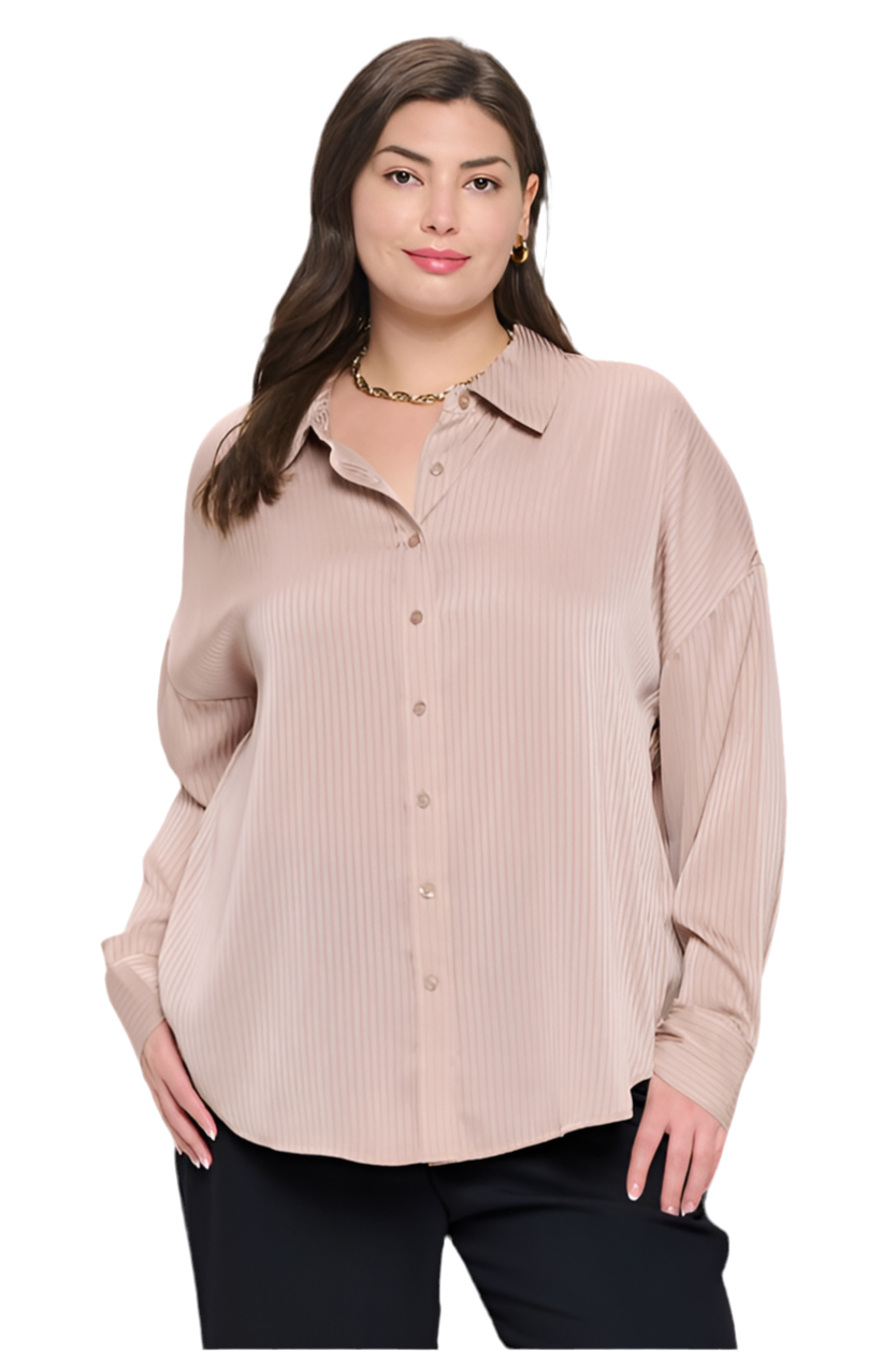 Jenna Pinstripe Long Sleeve