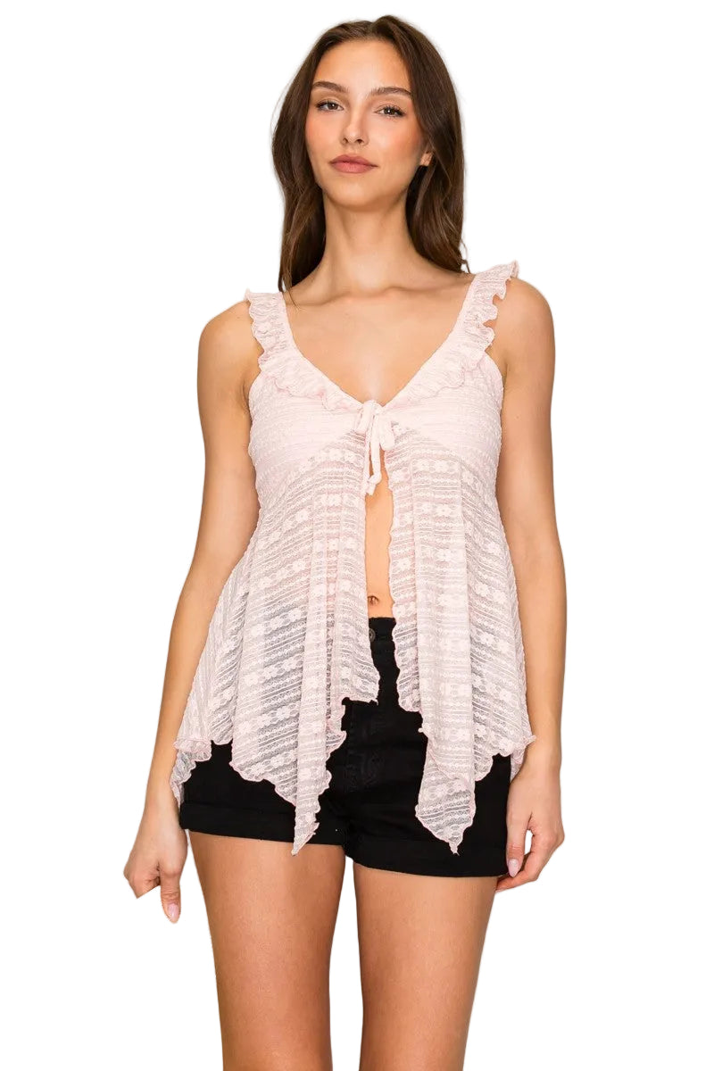 Lizzi Ruffled Babydoll Top
