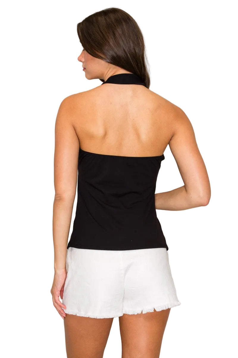 Leah Halter Twist Top