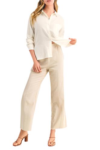 Linen Wide Leg Pants