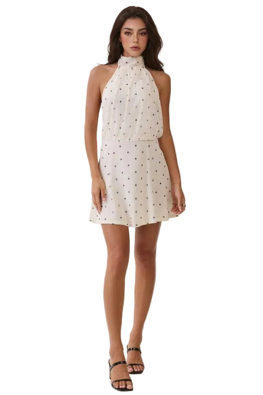 Dolly Polka Dot Dress - White