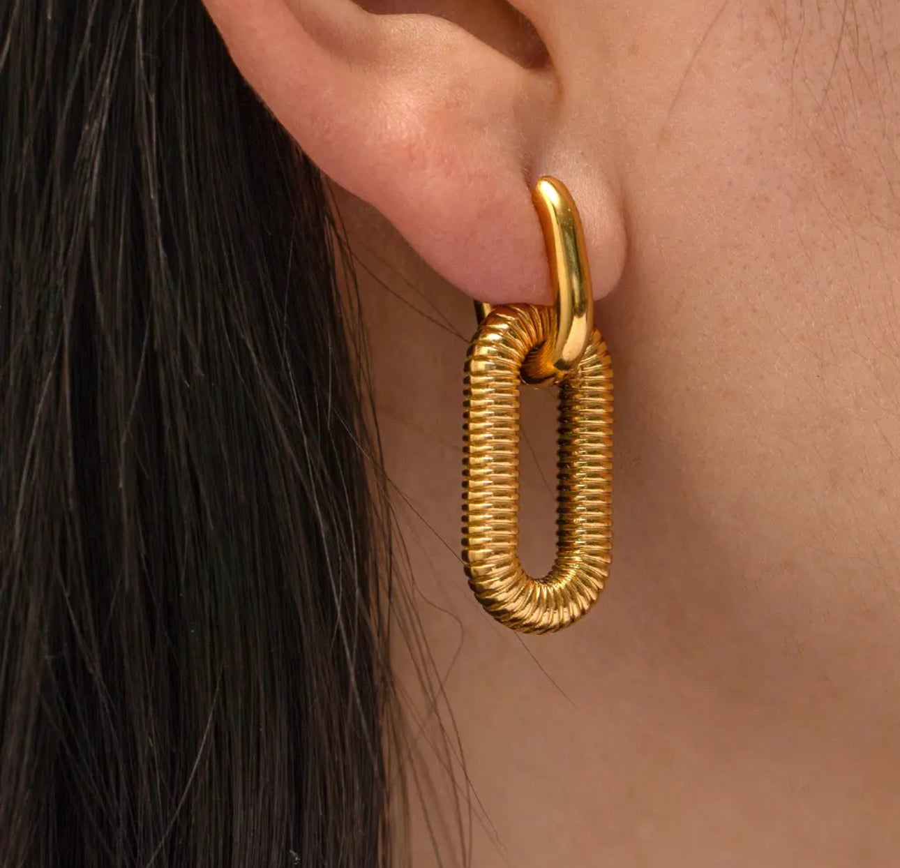 Gold Drop Earring