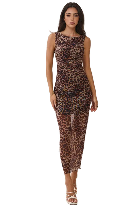 Jasmine Leopard Dress