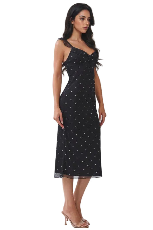 Sami Ruffle Polka Dot Dress
