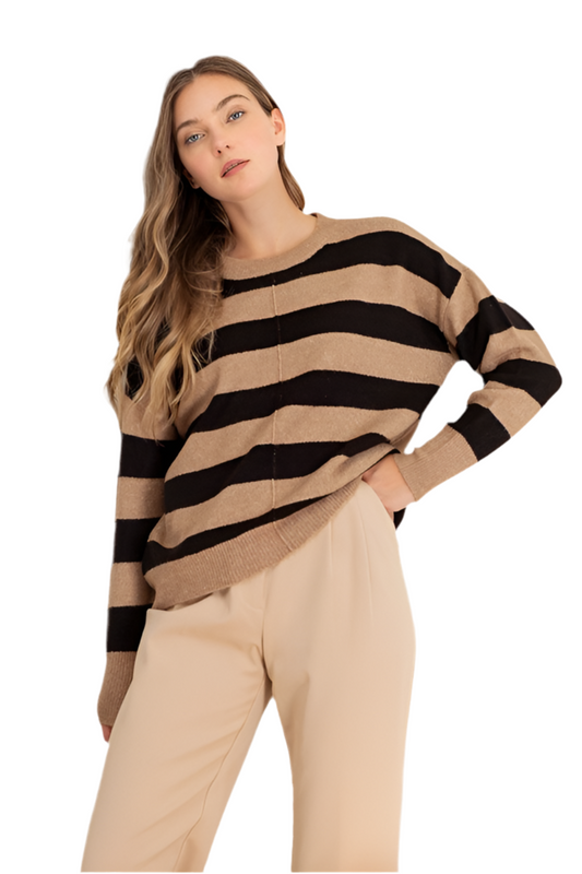 Striped Knit Sweater