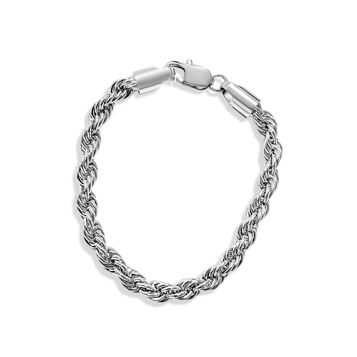 Silver Rope Bracelet