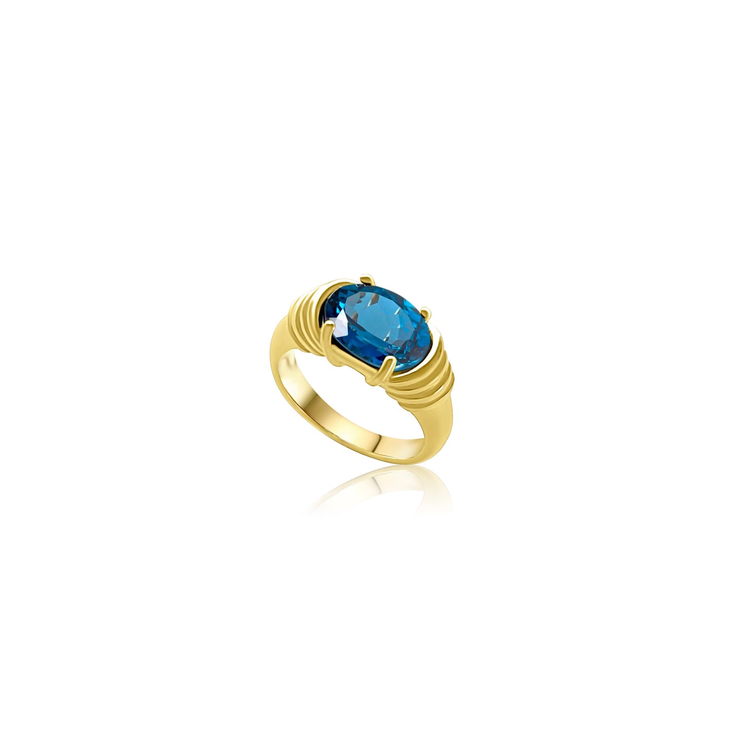 Gold Zirconia Ring