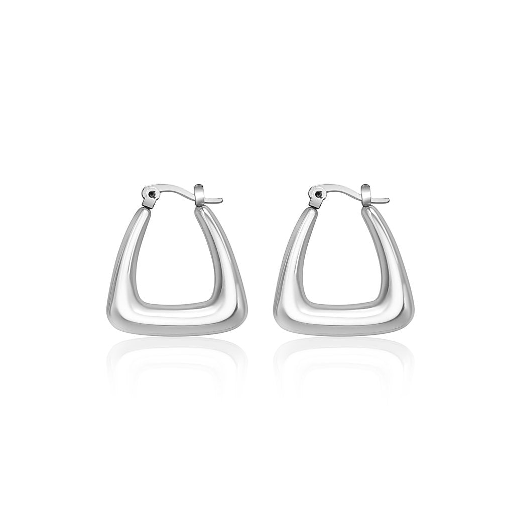 Caroline Hoops Silver – Ari Boutique